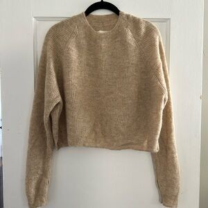 Cordera Ws cropped knit alpaca sweater